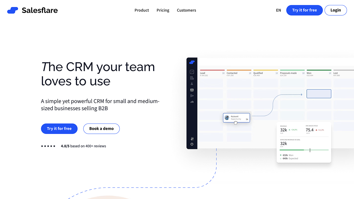 Salesflare - Easy to use CRM
